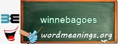 WordMeaning blackboard for winnebagoes